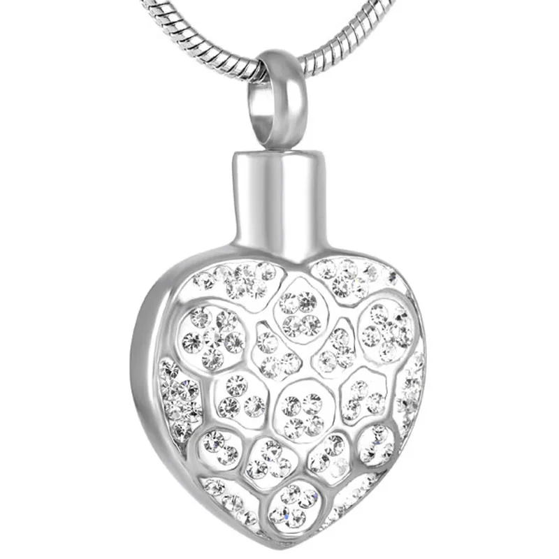 

Crystal Heart Urn Necklace for Ashes Cremation Jewelry for Ashes for Human/Pet Memorial Urn Locket Keepsake Pendant Gift