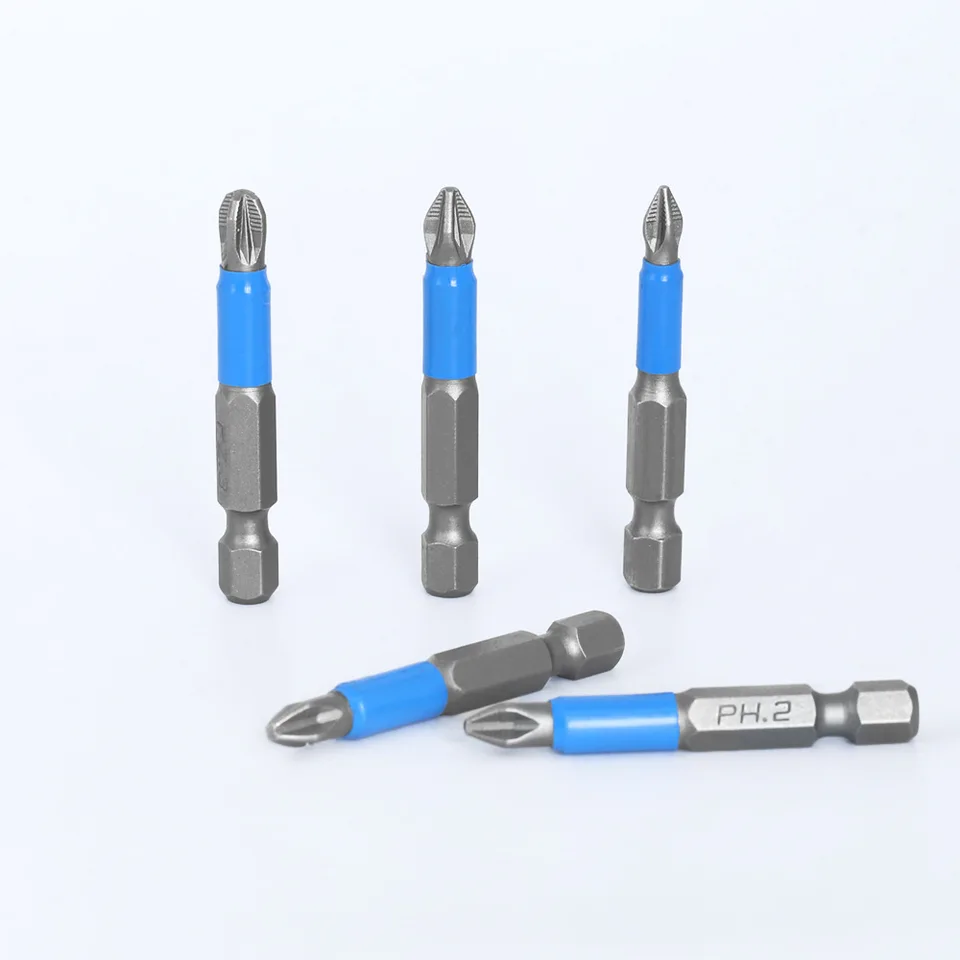 전기 팁 크로스 스크루 드라이버 헤드, S2 스틸 미끄럼 방지 스크루 드라이버, PH1 PH2 PH3 PZ1 PZ2 PZ3 비트, 6 개, 12 개 세트