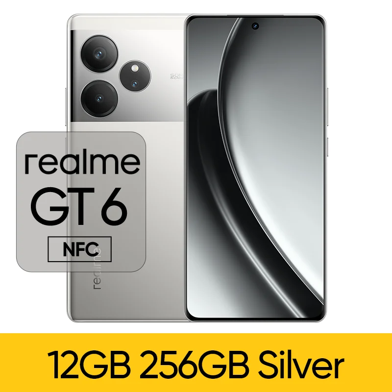 Realme GT6 12+256g バッテリー100% realme GT6 Smartphone 5G 12+256 GB, Snapdragon 8s Gen 3