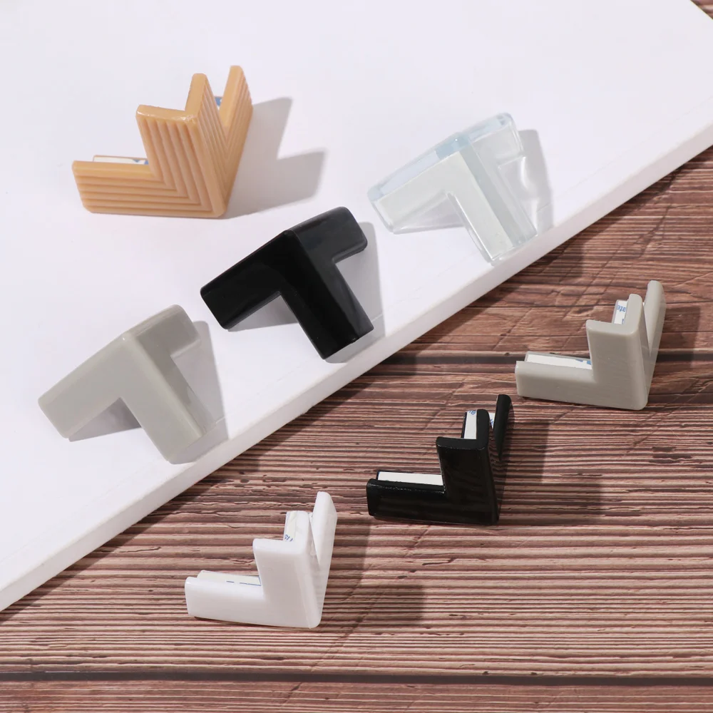 4Pcs Anti-collision Glass Table Corner Edge Cushion Guard Protector Clear Rubber