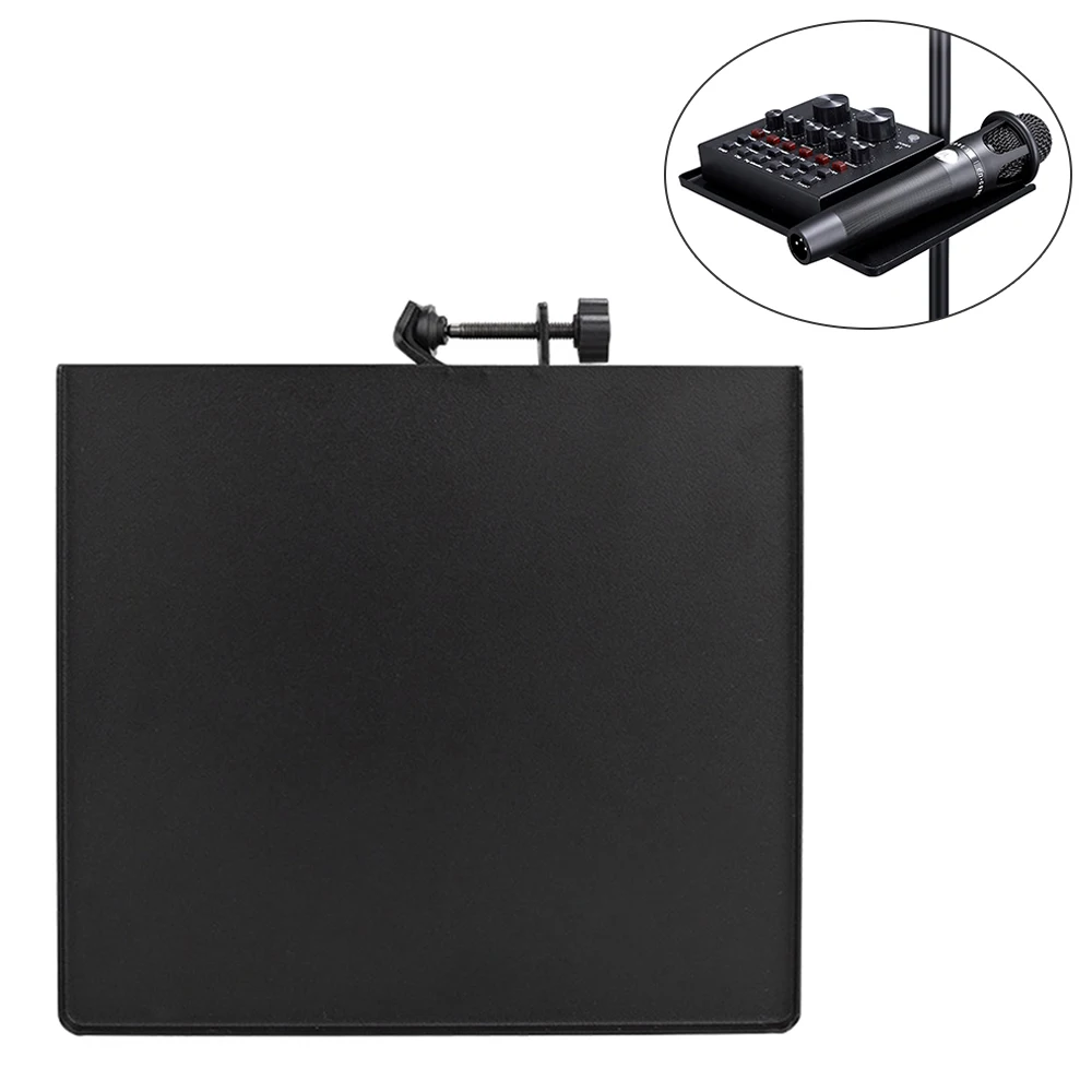 

Metal Sound Card Tray Live Microphone Stand Placement Rotated Metal Tray Stand Live Stand for Live Tripod Bracket Accessories