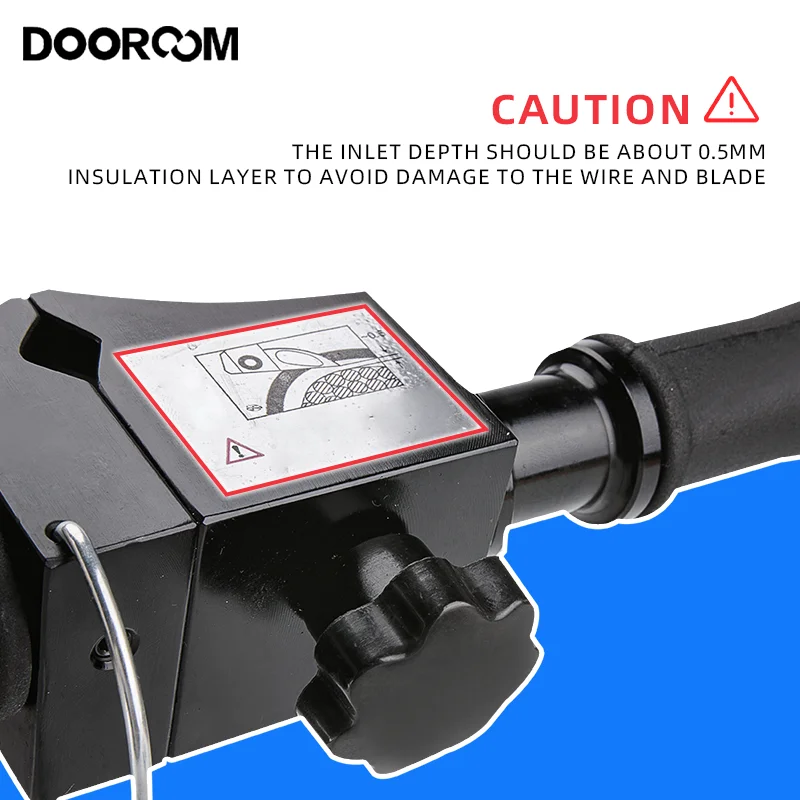 DOOROOM Rotating Stripper Cable Wire Stripping Pliers Skin Cable Stripping Tools Scissors Fiber Optic Crimper Cable Wires 5