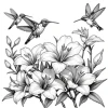 Flower and Bird Color Book Adult Handbook Graffiti Painting Drawing Books Creative Artistic Coloring Book for Teens and Adult 4