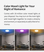 Yeelight Smart Led RGB Ceiling Light Wifi 24W Dimmable 2700K-6500K Ultra Thin Smart Voice Control work with APP Homekit Mi home - Image 2