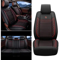 Housses de siège auto complètes, avant et arrière, universelles pour voiture, SUV, berline, fourgonnette, housses intérieures automobiles en tissu 6