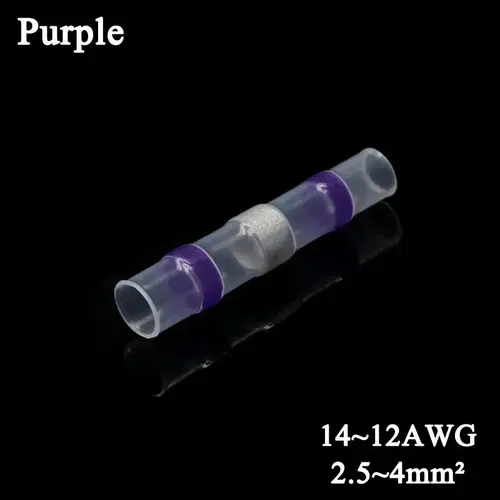 10 ~ 500pcs Solder Seal  Wire Connectors Kit Heat Shrink Butt Crimp Terminals Waterproof Electrical Cable Splice Connector - Image 11