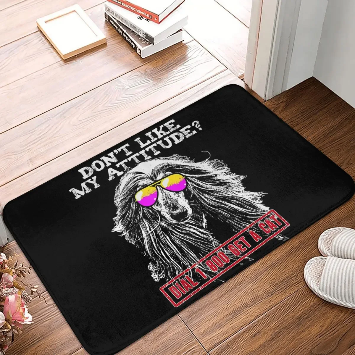 

Funny Afghan Hound Attitude Doormat Rug Carpet Mat Footpad Polyester Front Room Corridor Kitchen Bedroom Balcony Toilet