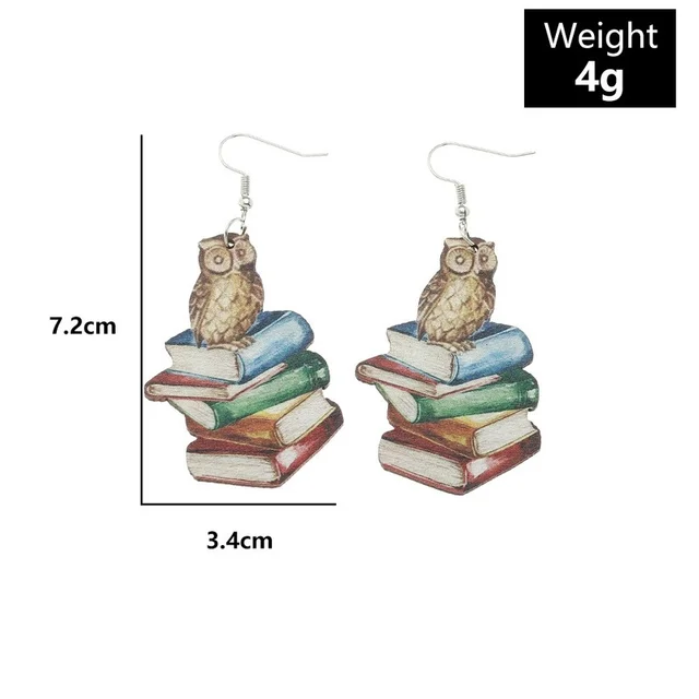 New 2022 Creative Funny Wood Dangle Earrings