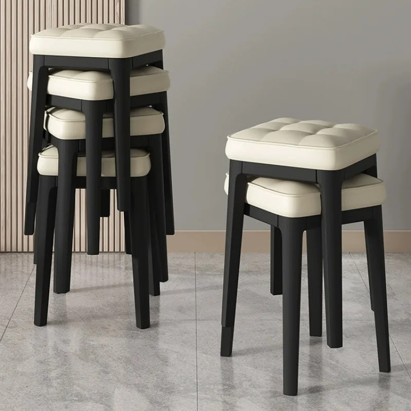 Dining Chair Stool Stools Home Dining Stools Stackable Thickened Plastic Chairs Advanced Strong And Non-slip