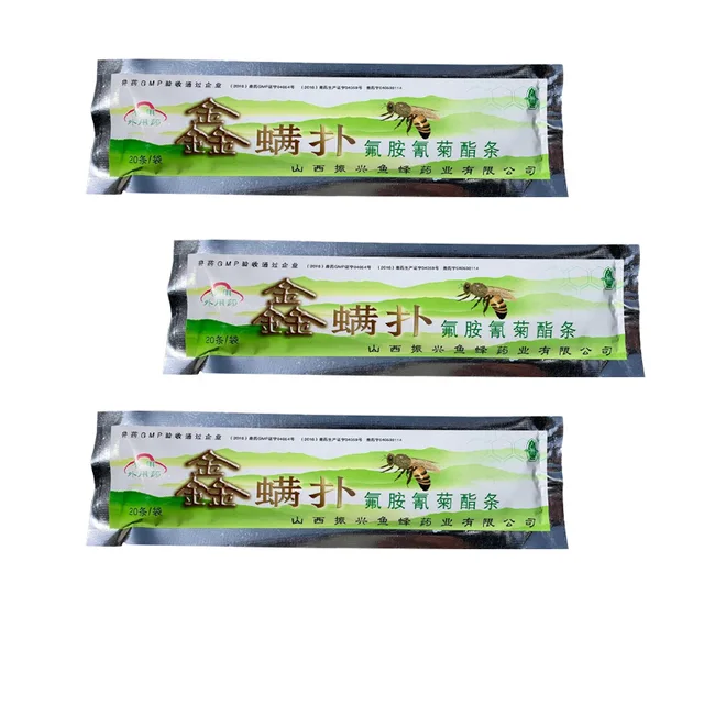 20Db/1 Pack Acaricid A Méhkatka -Szalag Méhészeti Orvoslás Ellen Méh Varroa Atka Gyilkos Méhészet Mezőgazdasági Gyógyszerek - Image 5