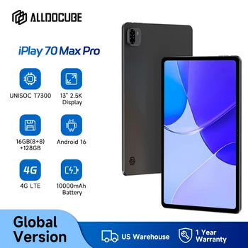 ALLDOCUBE iPlay 70 Max Pro Tablet 13'' 2.5K Dsiplay Unisoc T7300 16GB RAM 128GB ROM Android16 10000mAh 4G LTE Tablet 1