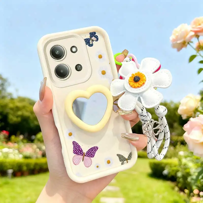 Butterfly Themed Phone Case Set with Lanyard and Craft Embellishments