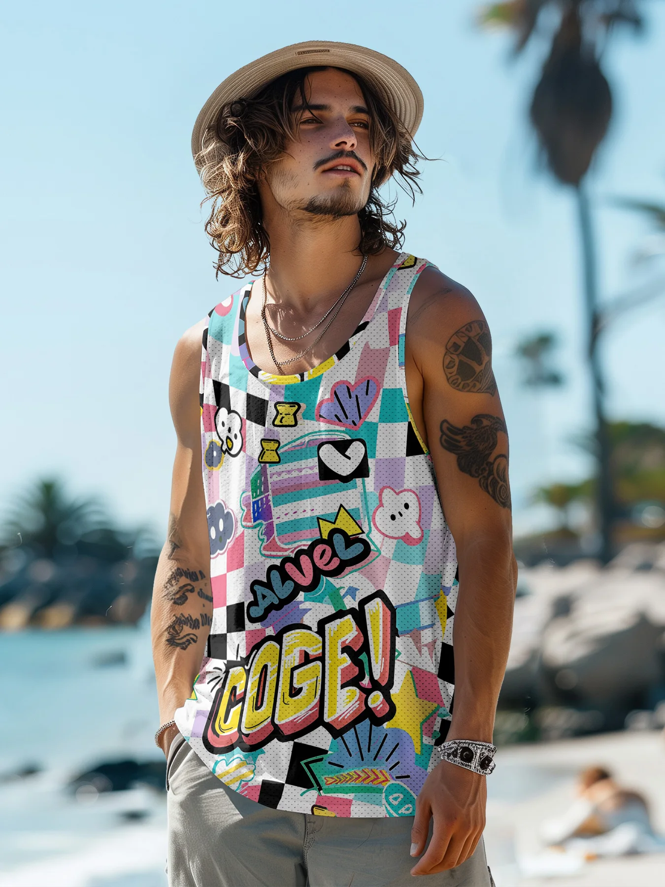 

Футболка Мужская дышащая без рукавов, однотонная майка оверсайз, лето