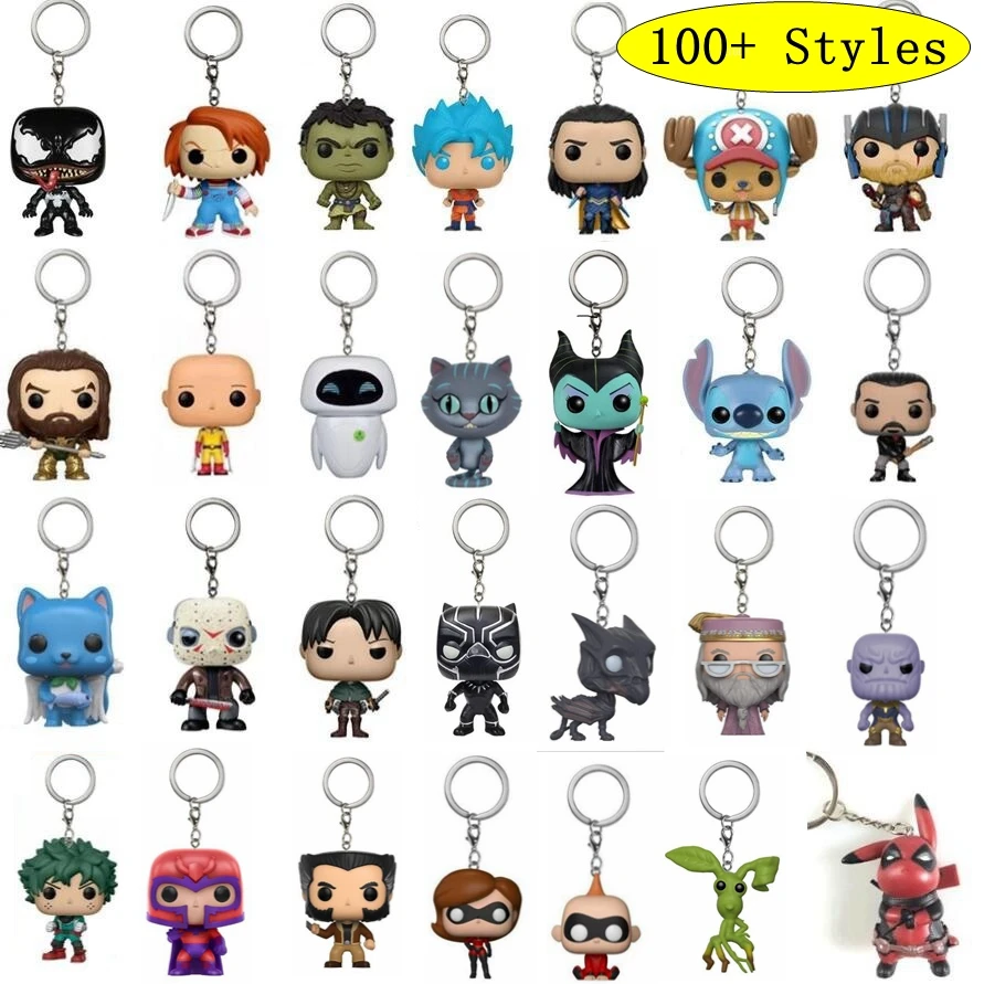 thumbnail image 4 of 2022 nueva figura de acción funko pop Venom Aquaman juguetes lindo llavero colección modelo juguetes muñecas Iron Man, 4 of 5