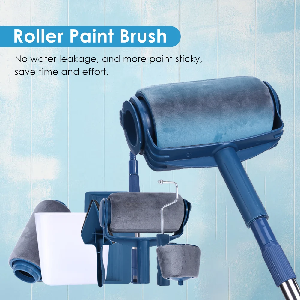 Professional Wall Paint Roller Brush Set Household Wall Decorative Painting Brush DIY Corner Painting Rolling Brush Handle Tool