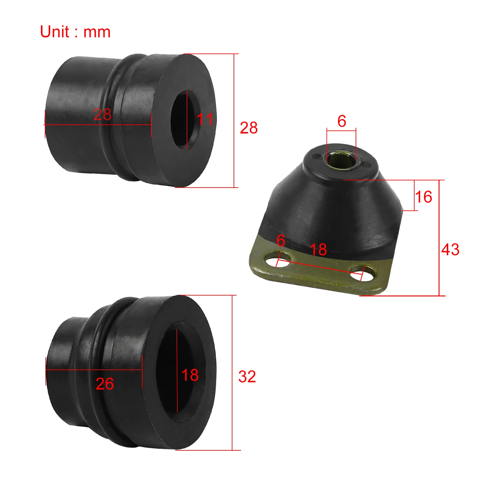 Antivibrante decespugliatore motosega compatibile STIHL 1116 790 9600