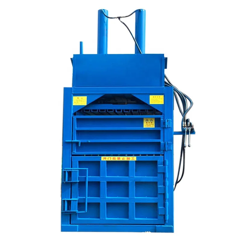 Small Vertical Semi-automatic Hydraulic Baler Garbage Station Waste Paper Baler Waste Cloth Compressor