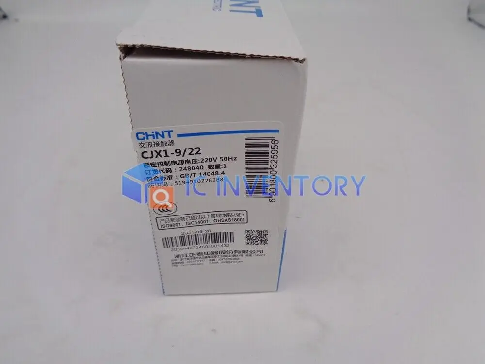 

1PCS Chint CJX1-9/22 AC contactor two open two closed 220V 3TB40 9A