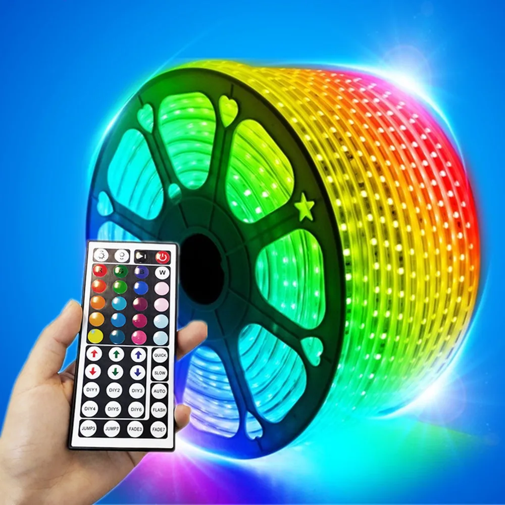 220v LED Strip Light RGB SMD 5050 with 44 Keys / Mobile phone control