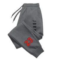 Nouveaux pantalons de sport pour hommes et femmes, automne/hiver, avec des impressions de lettres tendance, pantalons de sport décontractés et élégants pour adultes. 3