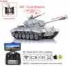 1/16 HENG LONG 7.0 M26 RC Tank 3838 360° Turret Steel Gearbox Barrel Recoil Soldier Infrared Fire Machine Gun BB Toys TH20332 1