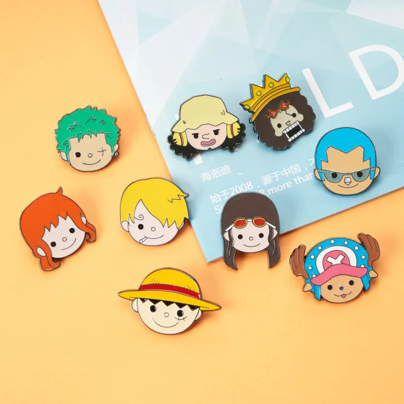 

One Piece Luffy Lapel Pins Backpack Jeans Enamel Brooch Pin Women Fashion Jewelry Gifts Movies One Piece Cartoon Badges FANSgift