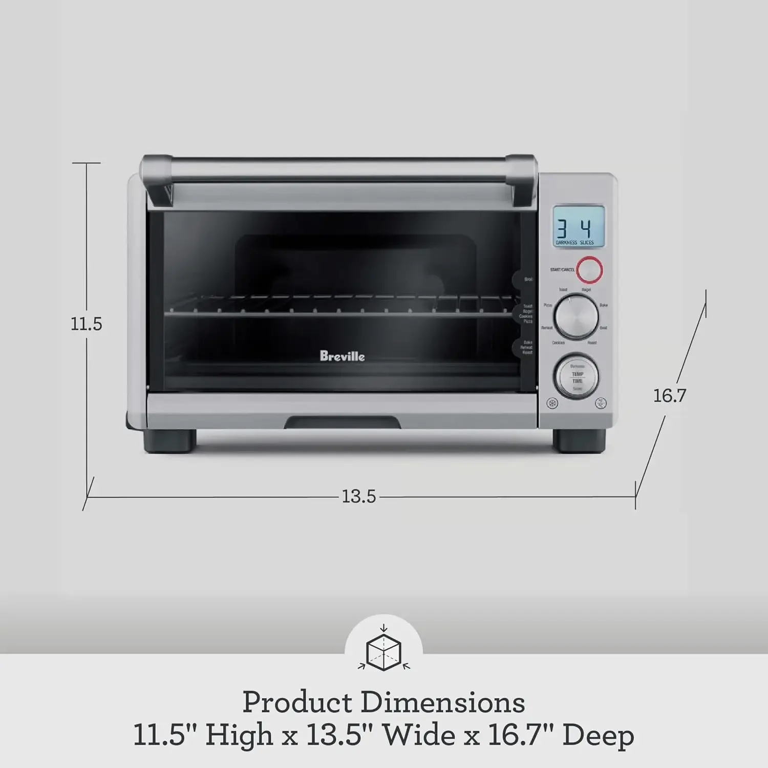 BOV650XL the Compact Smart Oven Countertop Toaster Oven, Brushed Stainless Steel 6