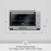 BOV650XL the Compact Smart Oven Countertop Toaster Oven, Brushed Stainless Steel 6