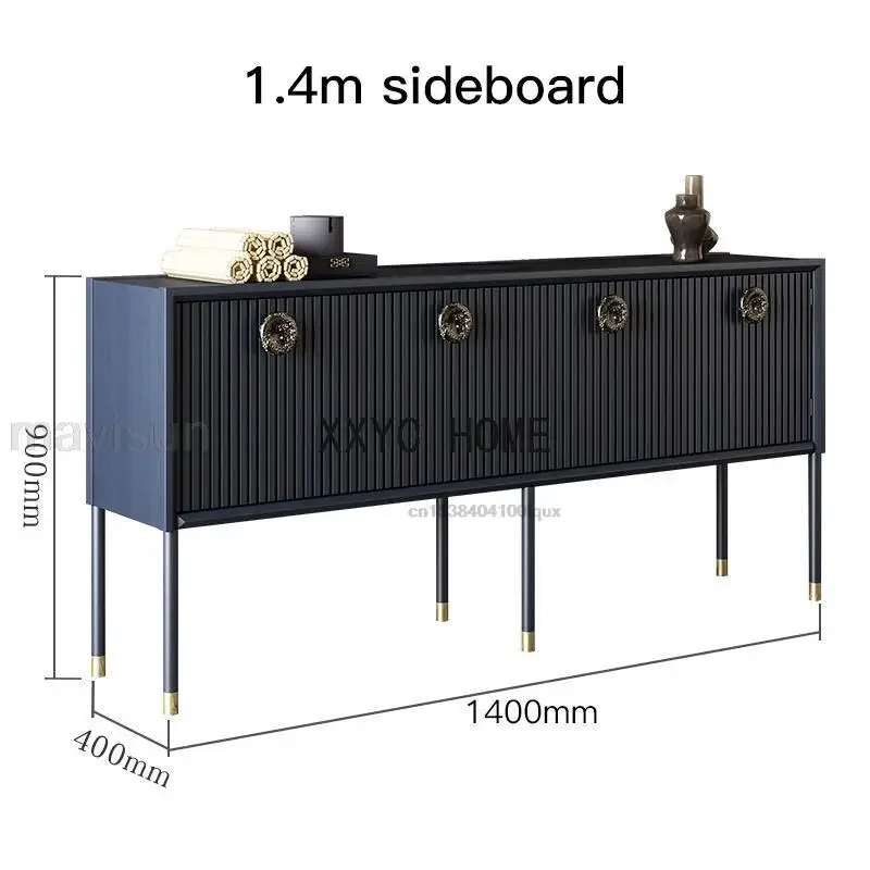 New Chinese Style Sideboard For Dished Modern Light Luxury Hallway Decoration Cabinet Villa Living Room Locker et Furniture