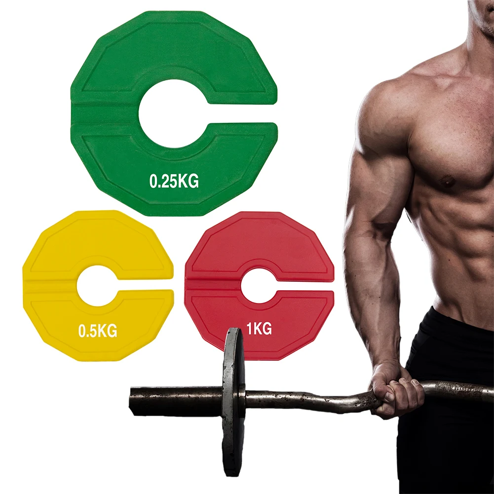 2Pcs Steel Insert Weight Plates Non Slip Standard Weight Plates Multi Function Barbell Free Plate Set for Barbell Squat