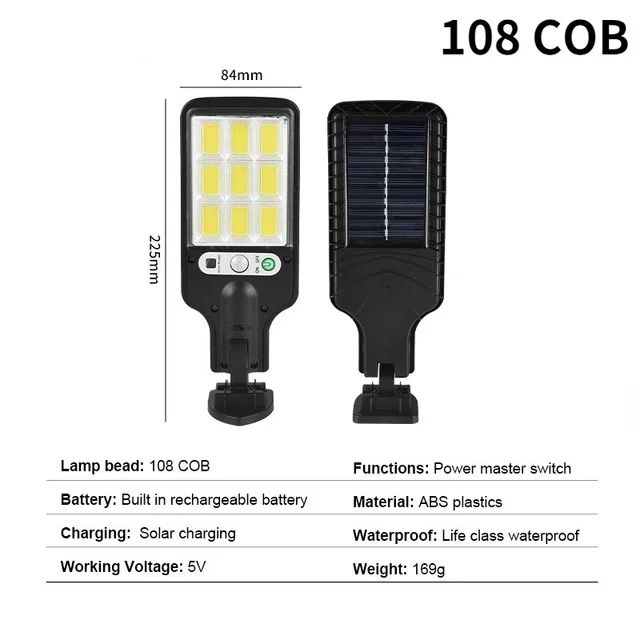 Solar Street Lights Outdoor Solar Lamp With 3 Light Mode Waterproof Motion Sensor Security Lighting for Garden Patio Path Yard solar led flood lights Solar Lamps