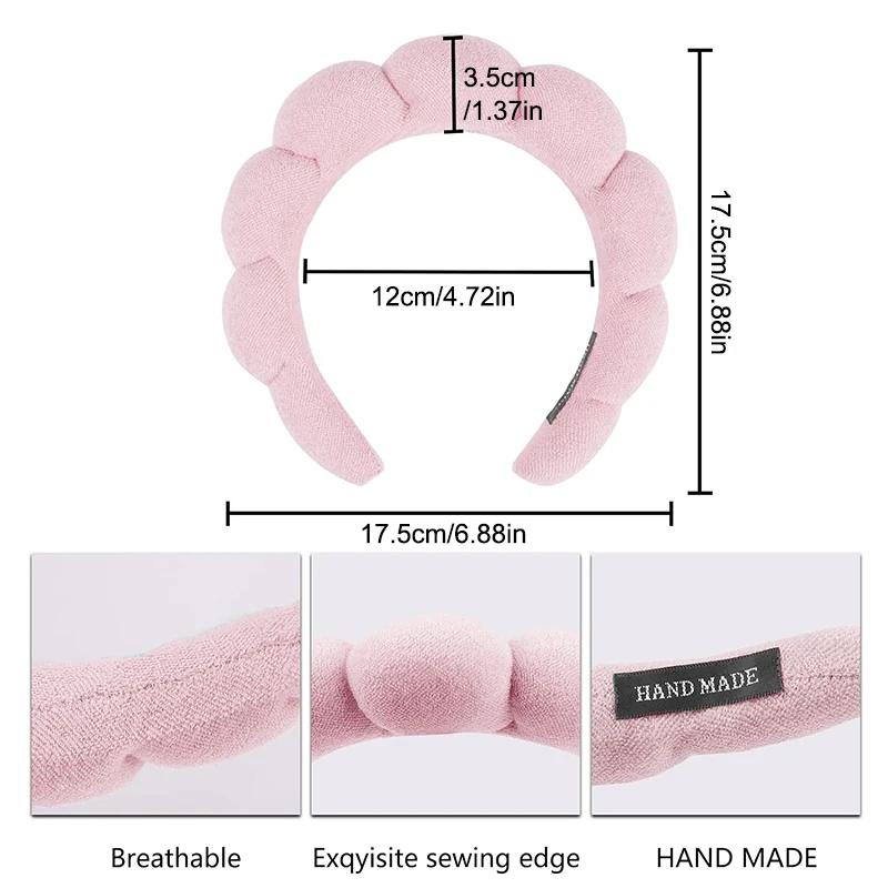 Soft Fabric Headband for Makeup Removal and Facial Care