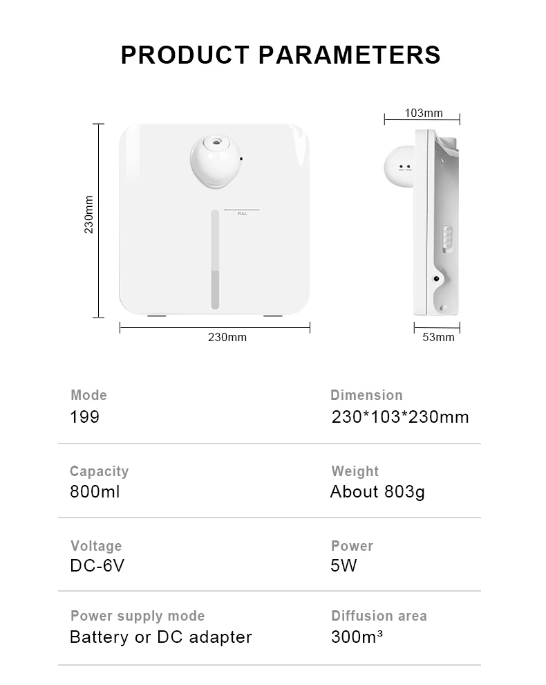 Large Area Commercial Aroma Diffuser - Wall-Mounted Scent Machine