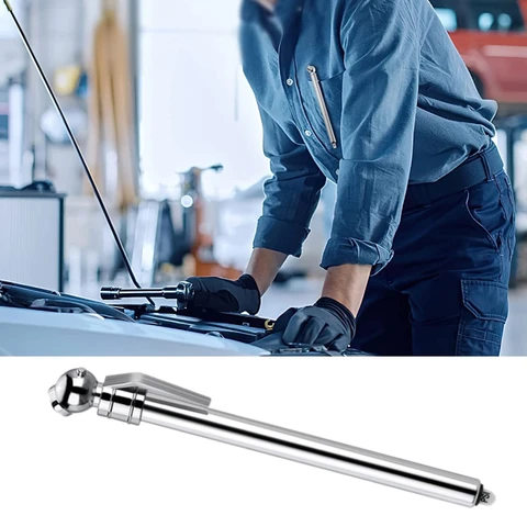 Tire Pressure Gauge (10-75 PSI) Stainless Steel Body for Cars, Trucks, RVs 10-75 PSI Heavy Duty with Clip