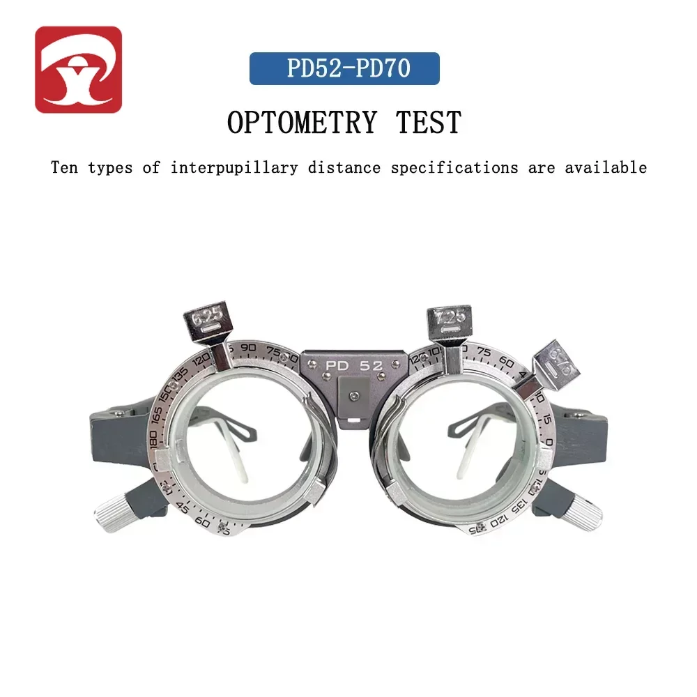 

High Quality PD 52-70mm Optical Equipment Titanium Trial Frame TF-T