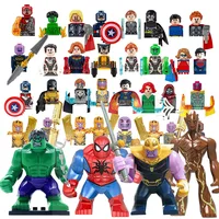 42 Pieces of Marvel Mini Building Block Dolls, Superhero Anime Figure, Thanos, Iron Man Spider Man DIY Building Block Toys Gifts 1