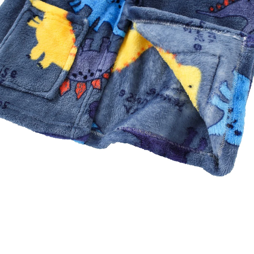 Children's Bathrobe Pajamas Baby Nighty flannel pajamas child bathrobe