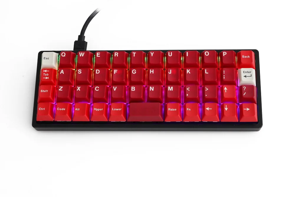 Teclado Mecânico Swappable Pcb Programável Qmk Firmware Interruptor Rgb Underglow tipo c Planck 40 Quente - Imagem 3