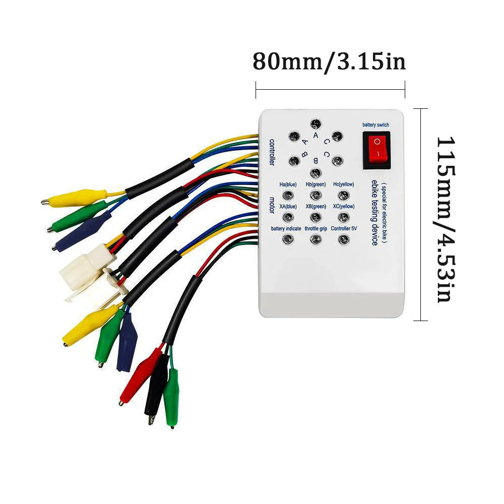 Dispositivo di riparazione elettromobile rilevatore di manutenzione Scooter Controller Hall motore Brushless 24V/36V/48V/60V/72V Tester E-bike - immagine 2