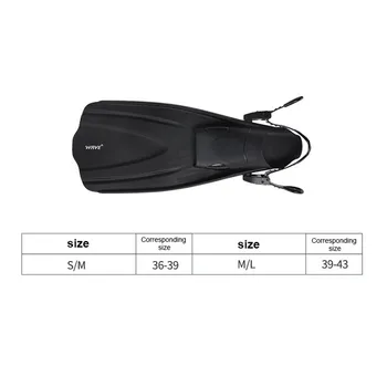 Oulylan Adjustable Short Adult Snorkel Foot Swimming Flippers Fins Beginner Water Sports Equipment Portable Diving Flippers Men 3