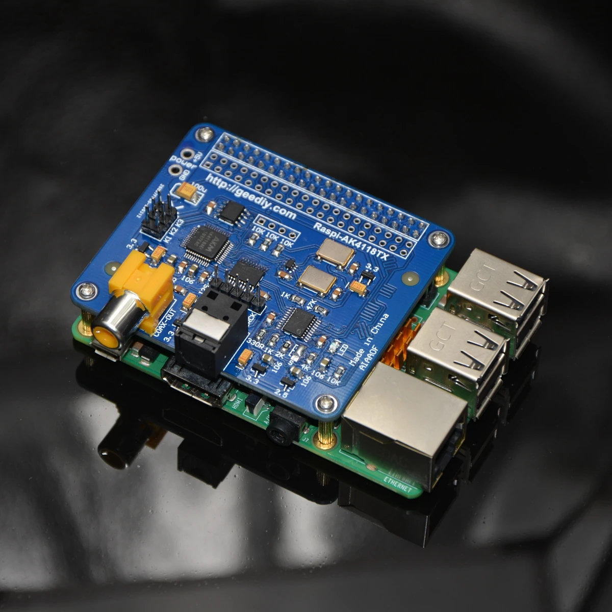 Scheda Di Uscita I2S In Fibra Ottica Coassiale Nvarcher Ak4118-Tx Fino A 24Bit 192K Volumio Moodef Per Raspberry Pi 2B 3B 3B + 4B