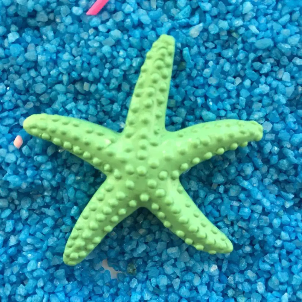 Ornament Decor Mini Artificial Starfish Colorful Resin Artificial Sea Star Starfish Desktop Anti-corrosion Aquariums Starfishes resin starfish ornaments