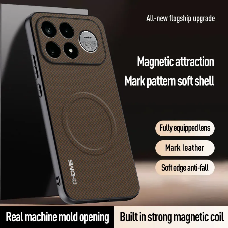 Enhanced Magnetic Holder TPU Silicone Phone Case with Built-in Car Mount