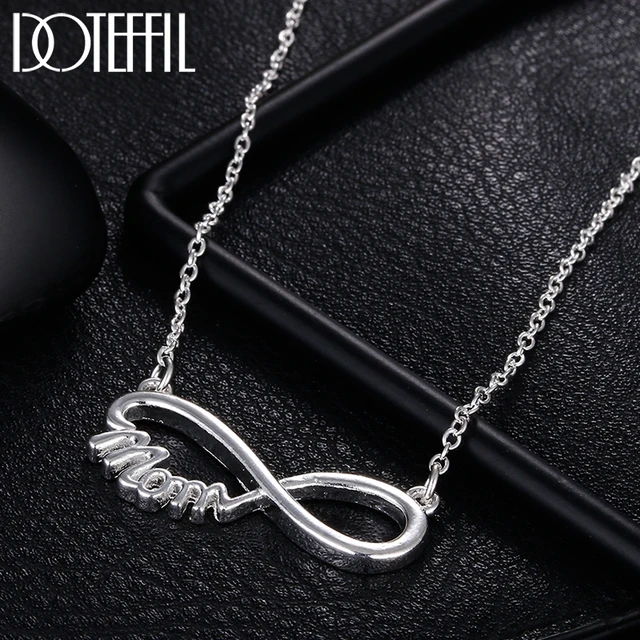 Bulk-buy Fashion Jewelry 925 Sterling Silver Mother′s Day Series Heart mm  CZ Zircon Necklace price comparison