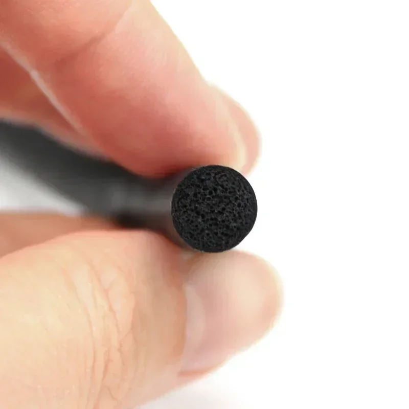 Sealing Strip 1~5m EPDM Sealling Strip Foamed Rubber 2/3/4/5/6/7/8/9/10/12/14/16/18/20mm Sound Proofing Dustproof O Type Round Seal Strips
