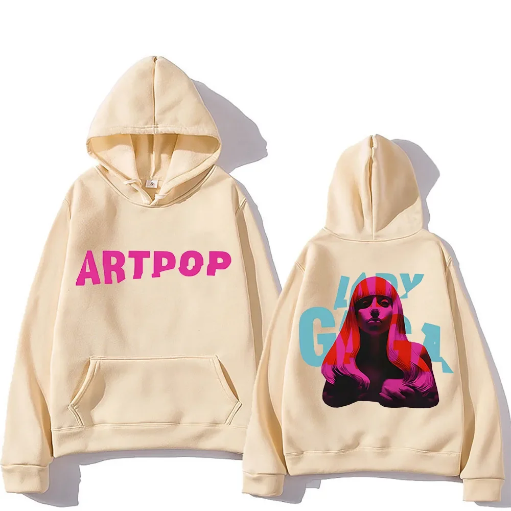 Lady Gaga Hoodie Double-sided Printing Comfortable Aesthetic Sweatshirts With Hooded Gothic Clothing Moletom Hip Hop Pullovers 6