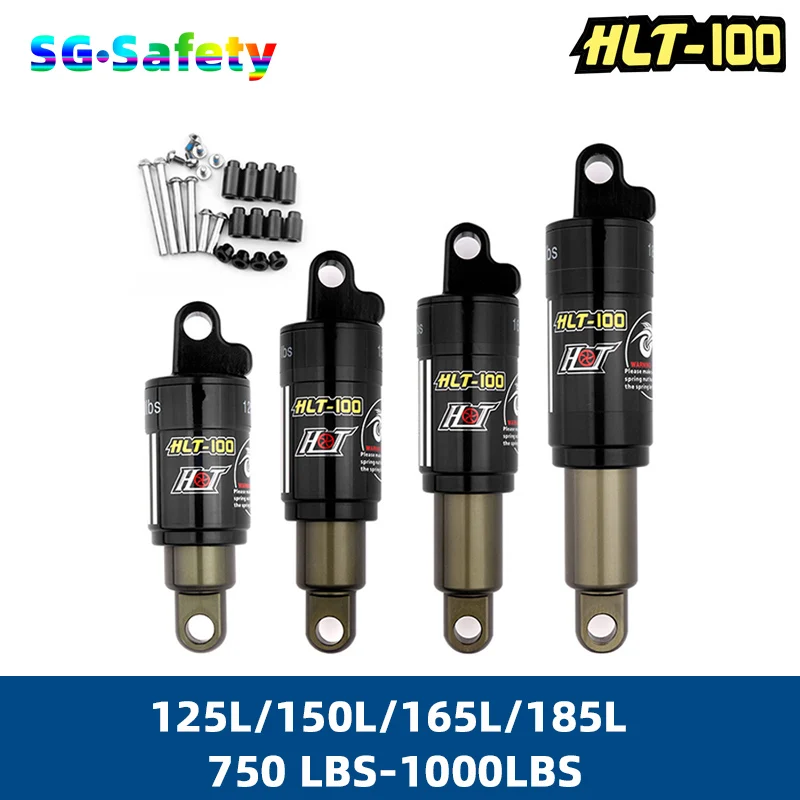 

Bicycle Rear shock absorber 125mm/150mm/165mm/185mm Oil Spring Damping Shock snow bike folding bike BMX Mountain bike Suspension