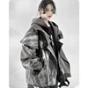 Unisex High Street Functional Cargo Jacket Techwear Fake two-piece Tactical Windbreaker Coats Streetwear Men's clothing Oversize 2