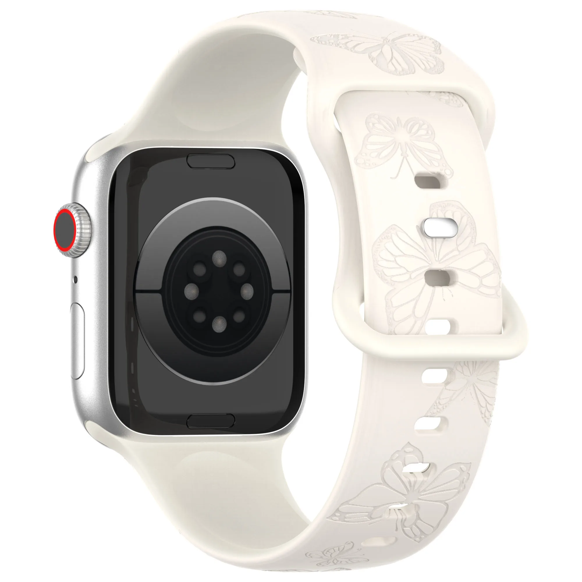 Vibrant Pattern Silicone Strap for Apple Watch - Adjustable Bracelet Band