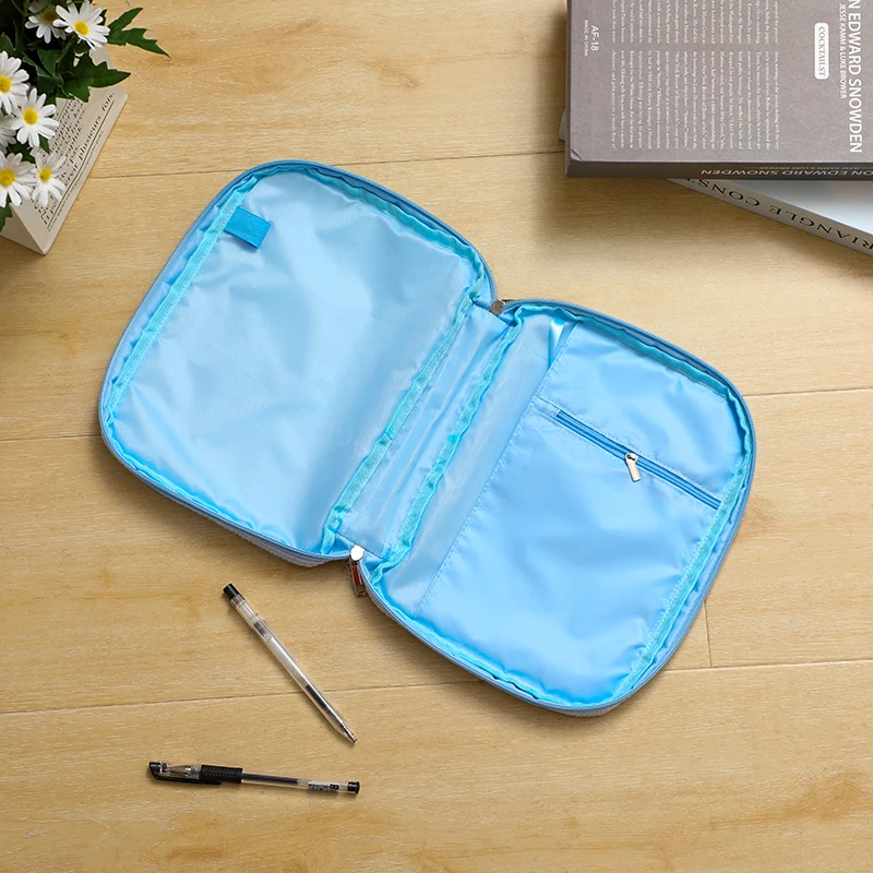 Bible Cover Seersucker Case Bag With Handle Zipper For Women Girls Christian Art Gifts Teens Book Protective Carrying Carrier